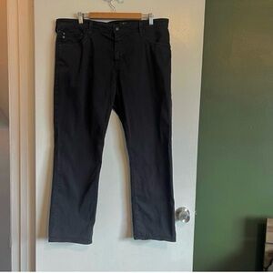 AG Adriano goldschmied black the Everett slim straight pants 
size 38